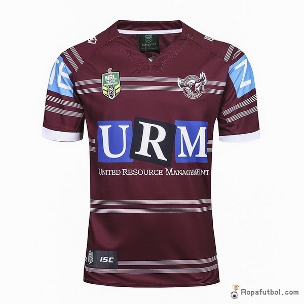 Camiseta Rugby Manly Sea Eagles Replica Primera Ropa 2017 Rojo